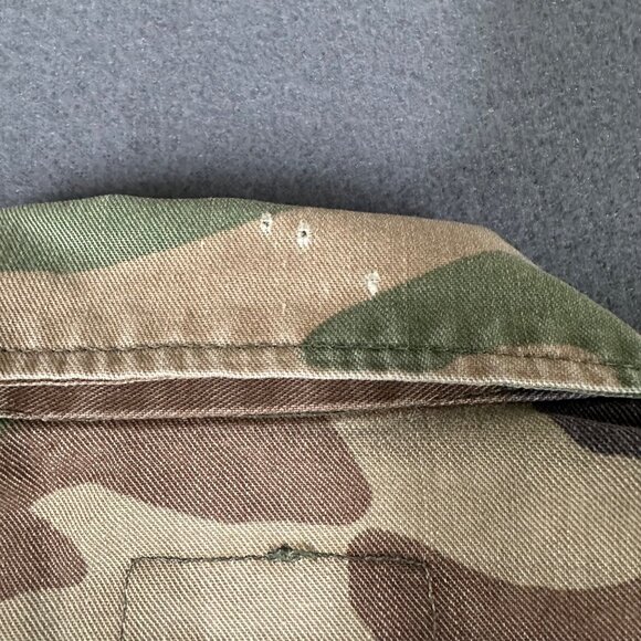 US Army Mens Small Regular USNG Camo Woodland Military Combat DD Patch Jacket - Picture 12 of 12